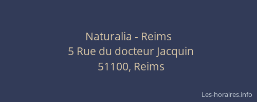 Naturalia - Reims