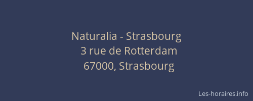 Naturalia - Strasbourg
