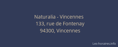 Naturalia - Vincennes