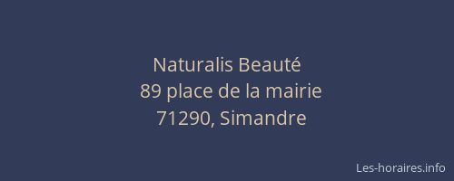 Naturalis Beauté