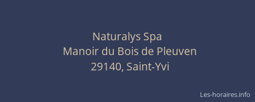 Naturalys Spa