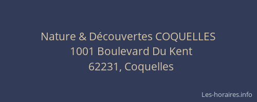 Nature & D&eacute;couvertes COQUELLES