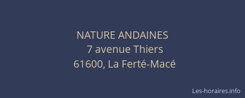 NATURE ANDAINES
