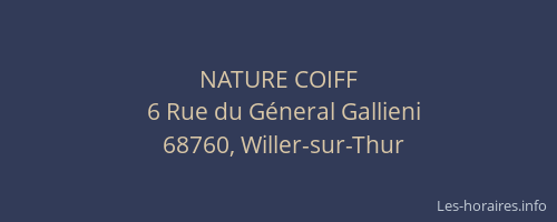 NATURE COIFF
