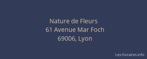 Nature de Fleurs