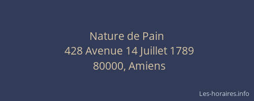 Nature de Pain