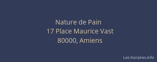 Nature de Pain