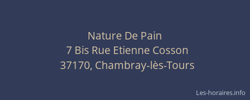 Nature De Pain