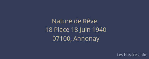 Nature de Rêve