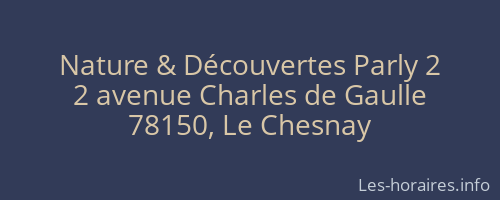 Nature & Découvertes Parly 2
