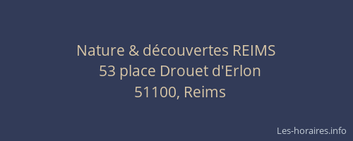 Nature & découvertes REIMS