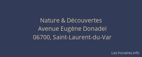 Nature & Découvertes