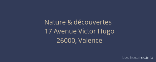 Nature & découvertes