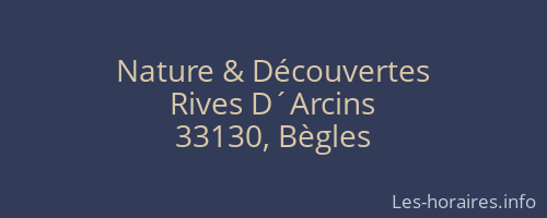 Nature & Découvertes