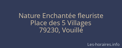Nature Enchantée fleuriste