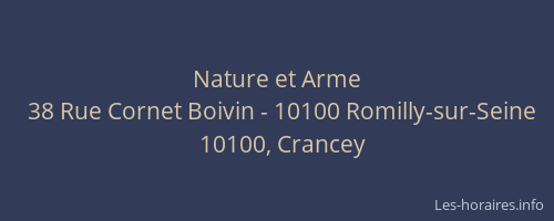 Nature et Arme