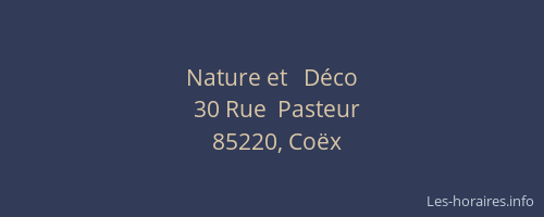 Nature et   Déco