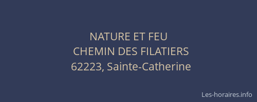 NATURE ET FEU