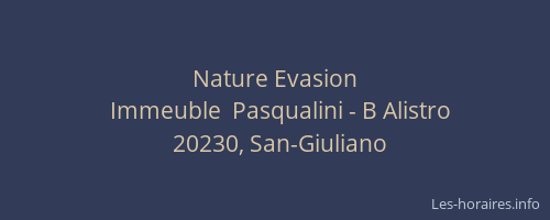Nature Evasion
