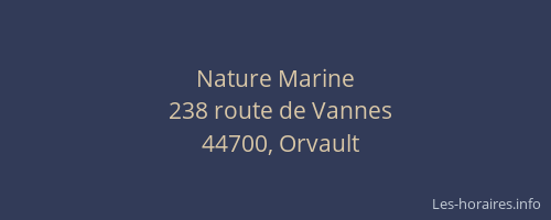 Nature Marine