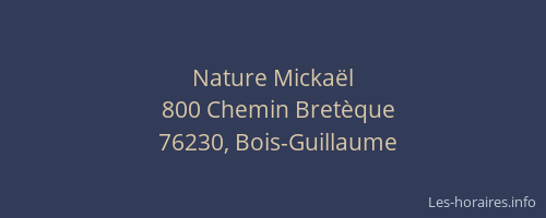 Nature Mickaël