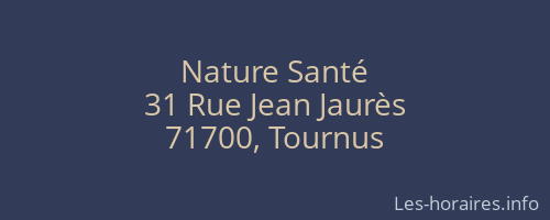 Nature Santé
