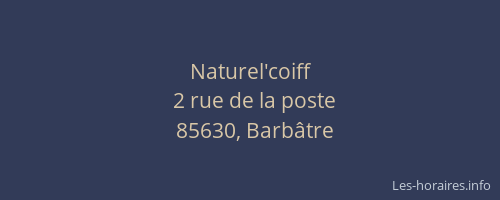 Naturel'coiff