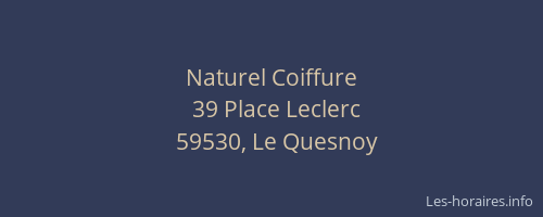 Naturel Coiffure