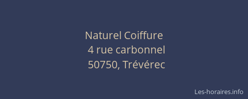 Naturel Coiffure