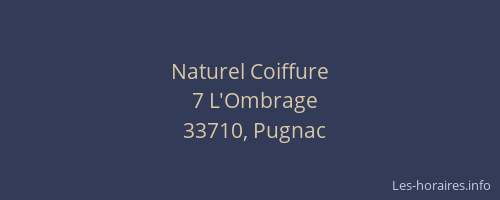 Naturel Coiffure