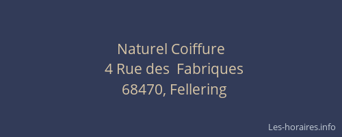 Naturel Coiffure
