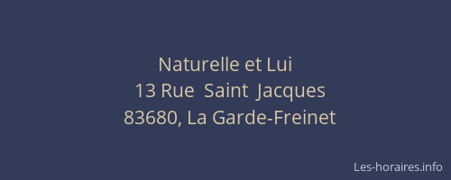 Naturelle et Lui