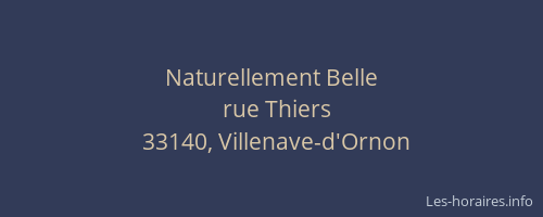 Naturellement Belle