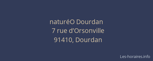 naturéO Dourdan