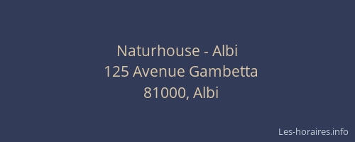 Naturhouse - Albi