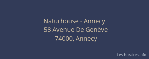 Naturhouse - Annecy
