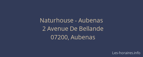 Naturhouse - Aubenas