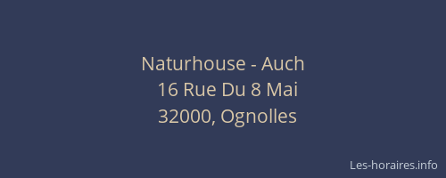 Naturhouse - Auch