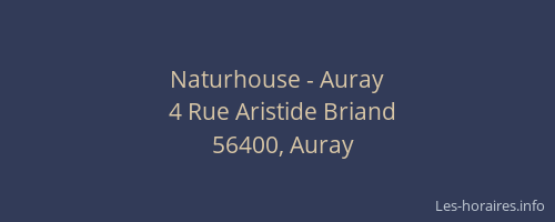 Naturhouse - Auray