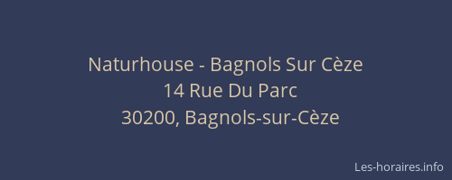 Naturhouse - Bagnols Sur Cèze