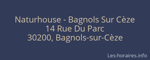 Naturhouse - Bagnols Sur Cèze