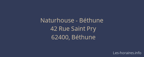 Naturhouse - Béthune