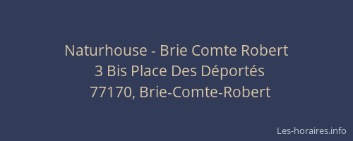 Naturhouse - Brie Comte Robert
