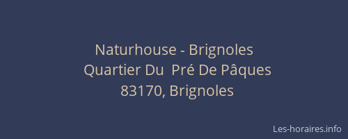 Naturhouse - Brignoles