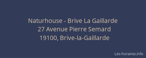 Naturhouse - Brive La Gaillarde