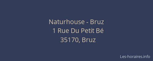 Naturhouse - Bruz