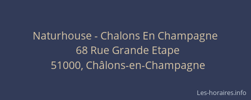 Naturhouse - Chalons En Champagne