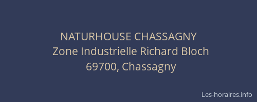 NATURHOUSE CHASSAGNY