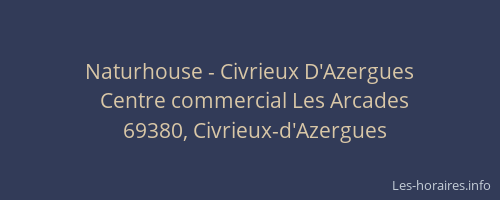 Naturhouse - Civrieux D'Azergues
