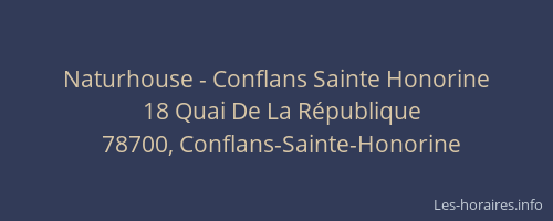 Naturhouse - Conflans Sainte Honorine